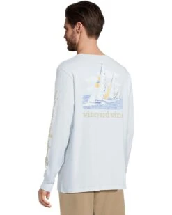 Vineyard Vines Painted Sailboat Race Long Sleeve Tee | Shirts & Tops -Shoe Vogue Shop 61e78XdqI L. AC SR736920