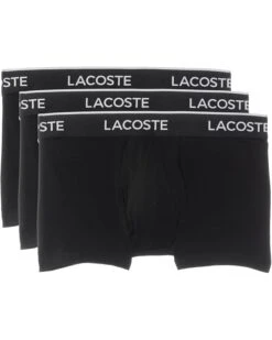 Lacoste Cotton Stretch Essentials Trunks 3-pack | Underwear