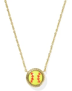 Kendra Scott Softball Short Pendant Necklace | Necklaces