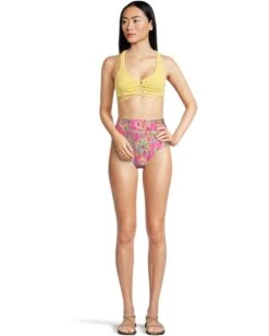 BECCA Polynesia Lily Textured Rolled High Waist Bottom | Swimwear -Shoe Vogue Shop 61iV0ujF3eL. AC SR736920
