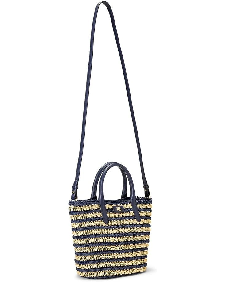 Lauren Ralph Lauren Striped Straw Medium Brie Tote Bag | Handbags 3 Lauren Ralph Lauren Striped Straw Medium Brie Tote Bag | Handbags