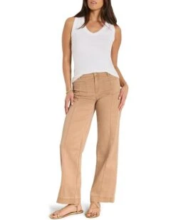 NIC+ZOE 31" Cotton Sateen Wide Leg Pant | Pants -Shoe Vogue Shop 61kQeh6UpkL. AC SR736920