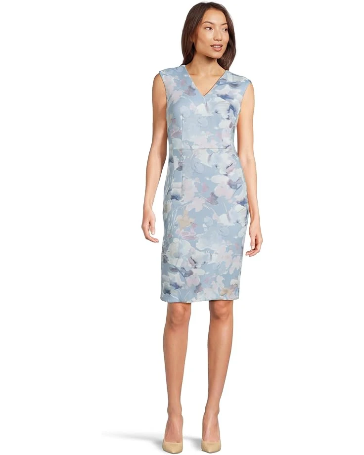 Calvin Klein Scuba Floral Sheath | Dresses 3 Calvin Klein Scuba Floral Sheath | Dresses