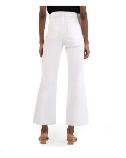 KUT from the Kloth Petite Meg High-Rise Fab AB Wide Leg Raw Hem in Optic White | Jeans 7 KUT from the Kloth Petite Meg High-Rise Fab AB Wide Leg Raw Hem in Optic White | Jeans -Shoe Vogue Shop 61mF9f2Ah5L. AC SR736920