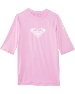 Roxy Kids Whole Hearted Short Sleeve Rashguard (Big Kid) | Swimwear
