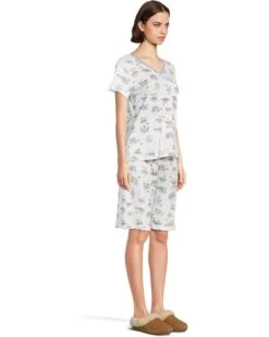Karen Neuburger Novelty Short Sleeve Tee and Bermuda Short Set | Sleepwear 9 Karen Neuburger Novelty Short Sleeve Tee and Bermuda Short Set | Sleepwear -Shoe Vogue Shop 61pZLWQN79L. AC SR736920