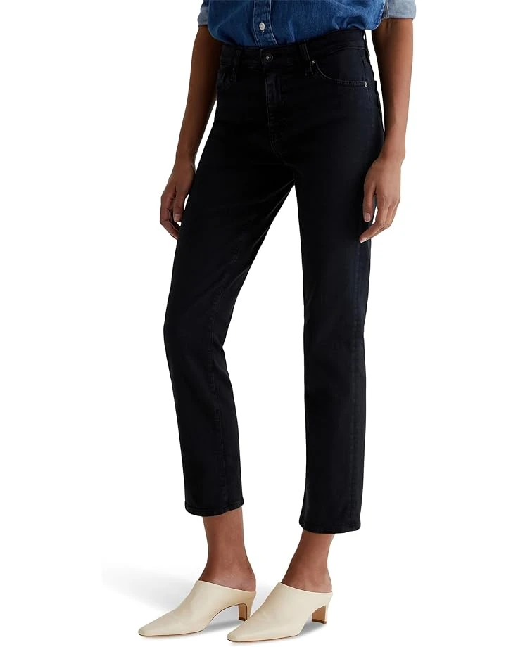 AG Jeans Mari Mid Rise Slim Straight Crop Jeans in Sulfur Black 3 AG Jeans Mari Mid Rise Slim Straight Crop Jeans in Sulfur Black