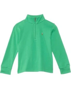 Polo Ralph Lauren Kids Cotton Interlock Quarter-Zip Pullover (Big Kid) | Sweaters -Shoe Vogue Shop 61q8PTFwpiL. AC SR736920