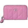 COACH Small Zip Around Card Case with Pillow Quilting | Wallets -Shoe Vogue Shop 61qIQEuWpNL. AC SR736920