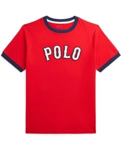 Polo Ralph Lauren Kids Baseball-Logo Cotton Jersey Tee (Big Kid) | Shirts & Tops -Shoe Vogue Shop 61rQSbfmSqL. AC SR736920