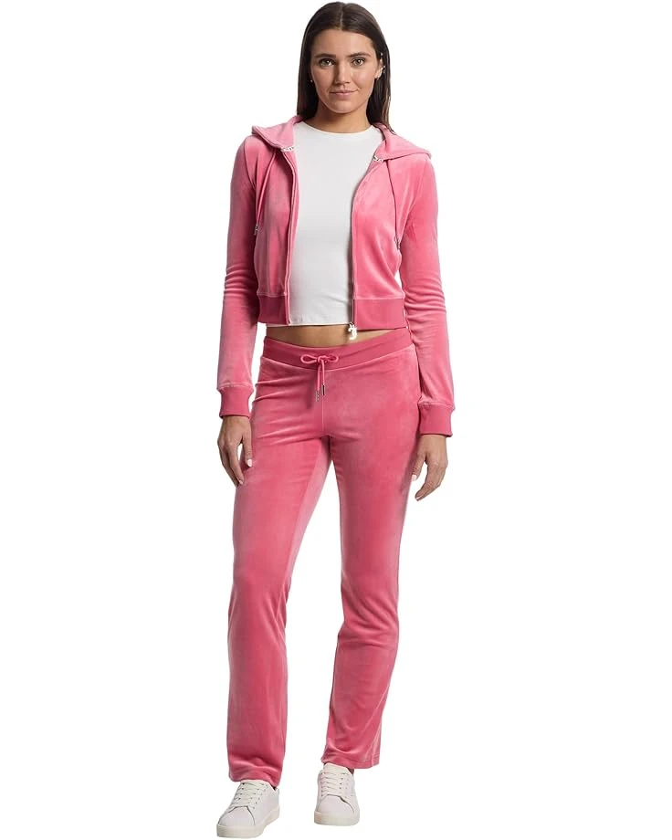 Juicy Couture Luxe Velour Rib Waist Velour Pants with Mixed Ston 7 Juicy Couture Luxe Velour Rib Waist Velour Pants with Mixed Ston - Image 5