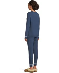 Eberjey Gisele Crew Neck Pajama Set | Sleepwear -Shoe Vogue Shop 61sHHoWh3aL. AC SR736920