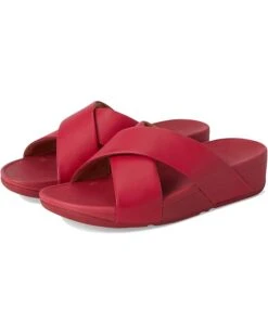 FitFlop Lulu Cross Slide Leather Sandals