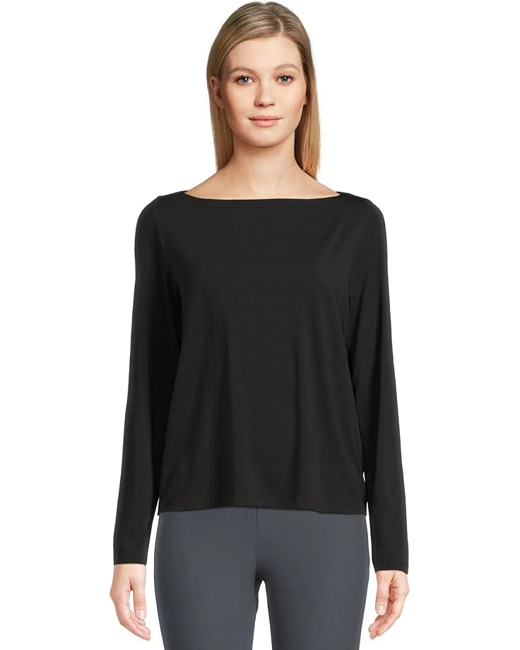 Eileen Fisher Bateau Neck Long Sleeve Top | Shirts & Tops 3 Eileen Fisher Bateau Neck Long Sleeve Top | Shirts & Tops