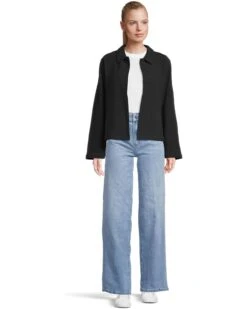 Eileen Fisher Classic Collar Jacket | Coats & Outerwear -Shoe Vogue Shop 61tcQ1iN8wL. AC SR736920