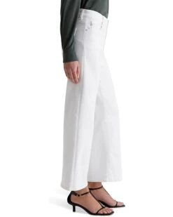 AG Jeans Saige Mid-Rise Wide Leg Jeans in Gallery White -Shoe Vogue Shop 61uMhEHhhBL. AC SR736920
