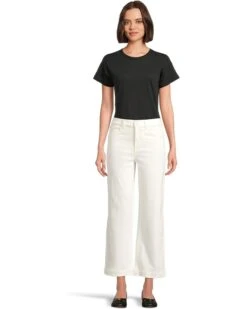 Madewell Perfect Vintage Wide Crop in Tile White | Pants -Shoe Vogue Shop 61uppnChqTL. AC SR736920