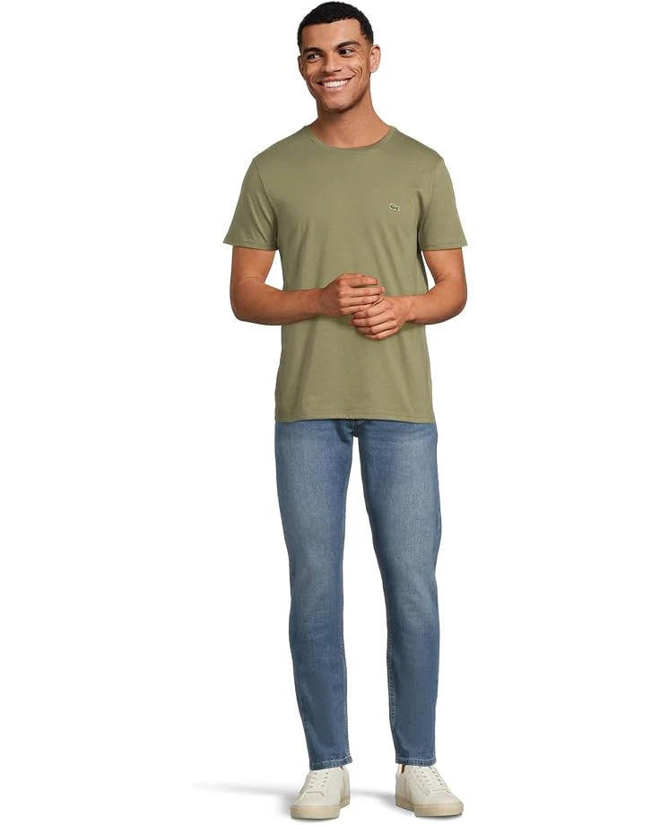 Lacoste Monochrome Cotton Pima Jersey Crew Neck T-shirt | Shirts & Tops 7 Lacoste Monochrome Cotton Pima Jersey Crew Neck T-shirt | Shirts & Tops - Image 5