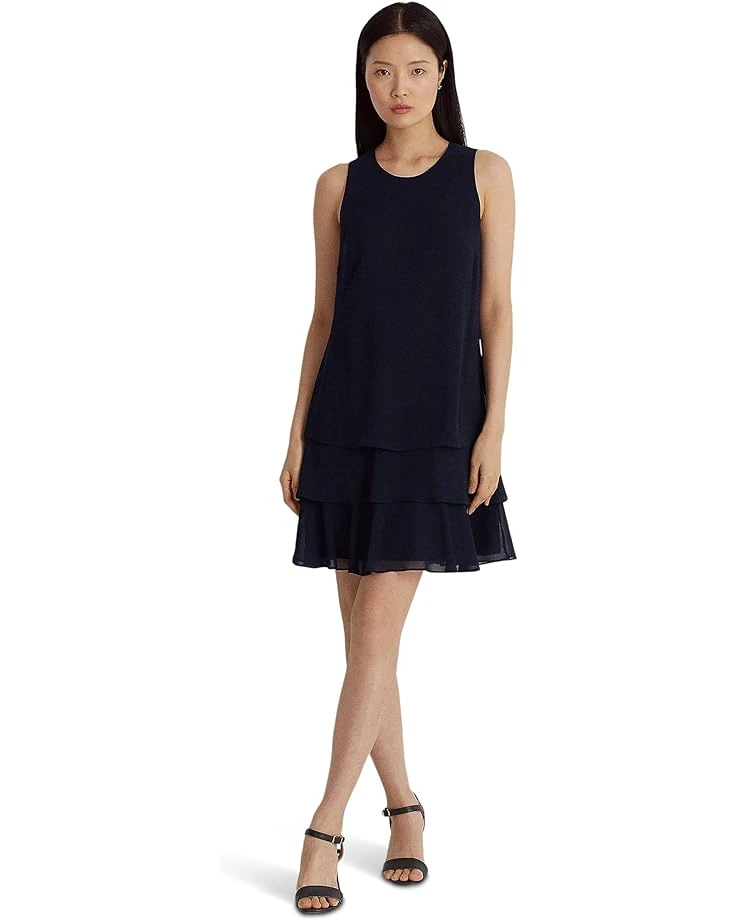 Lauren Ralph Lauren Crinkle Georgette Shift Dress | Dresses 6 Lauren Ralph Lauren Crinkle Georgette Shift Dress | Dresses - Image 4