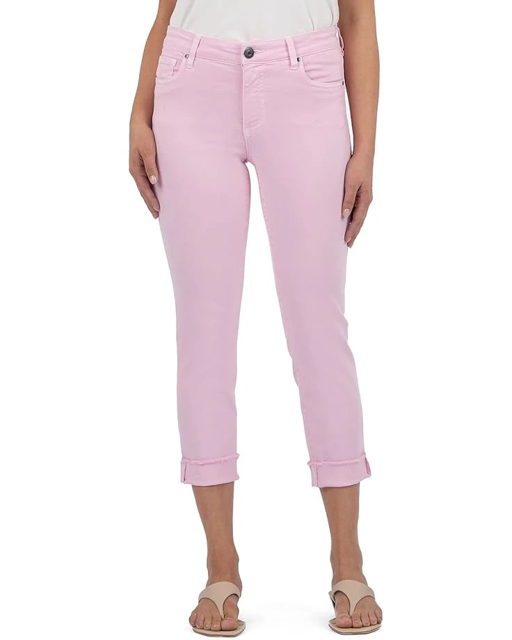 KUT from the Kloth Amy Crop Straight Leg - Roll-Up Frey | Jeans 3 KUT from the Kloth Amy Crop Straight Leg - Roll-Up Frey | Jeans
