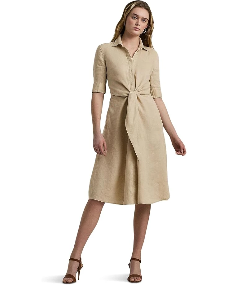 Lauren Ralph Lauren Tie-Front Linen Shirtdress | Dresses 3 Lauren Ralph Lauren Tie-Front Linen Shirtdress | Dresses