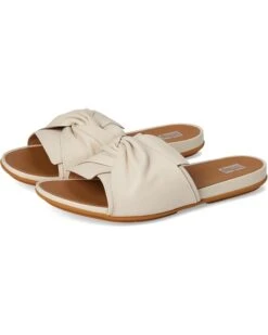 FitFlop Gracie Soft-Twist Leather Slides | Sandals -Shoe Vogue Shop 61ycdcH6TUL. AC SR736920
