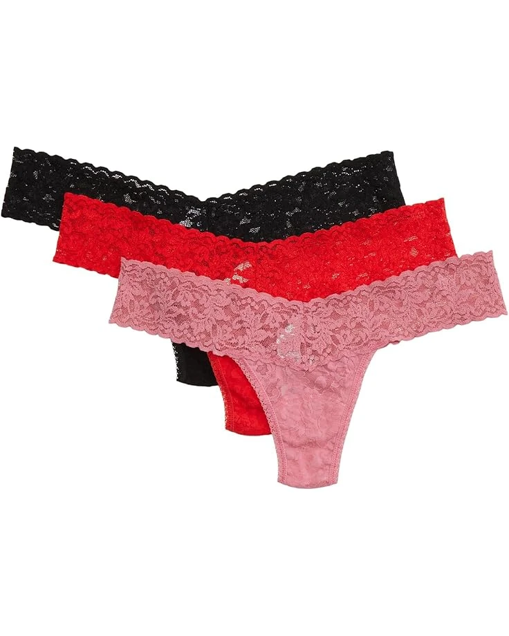 Hanky Panky Signature Lace Low Rise Thong 3-Pack | Underwear & Intimates 5 Hanky Panky Signature Lace Low Rise Thong 3-Pack | Underwear & Intimates - Image 3