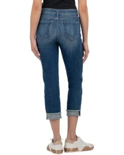 KUT from the Kloth AMY CROP STRAIGHT LEG- ROLL UP FRAY | Jeans -Shoe Vogue Shop 713Dxw6d4qL. AC SR736920