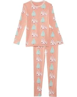 Kickee Pants Kids Print Long Sleeve Pajama Set (Big Kid) | Sleepwear