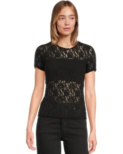 Hanky Panky Signature Lace Short Sleeve Top | Shirts & Tops
