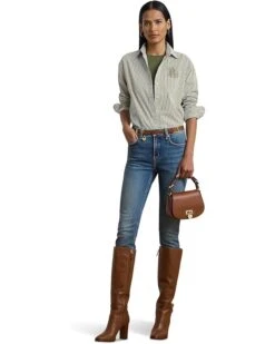 Lauren Ralph Lauren Relaxed Fit Striped Broadcloth Shirt | Shirts & Tops -Shoe Vogue Shop 715bzmAHTdL. AC SR736920