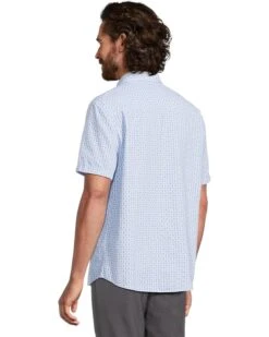 Johnston & Murphy Short Sleeve Illusion Print Linen Shirt | Shirts & Tops -Shoe Vogue Shop 716tlTw9cGL. AC SR736920