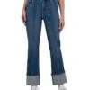 KUT from the Kloth Fay High Rise Fab Ab Straight Leg-roll Up Pintuck | Jeans -Shoe Vogue Shop 716uoJ1eUnL. AC SR736920