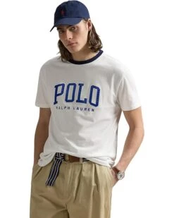 Polo Ralph Lauren Classic Fit Letterman Logo T-shirt | Shirts & Tops -Shoe Vogue Shop 717aG20USzL. AC SR736920