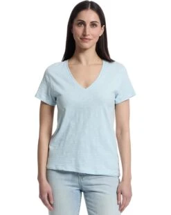 Lilla P Short Sleeve Back Seam V-neck | Shirts & Tops