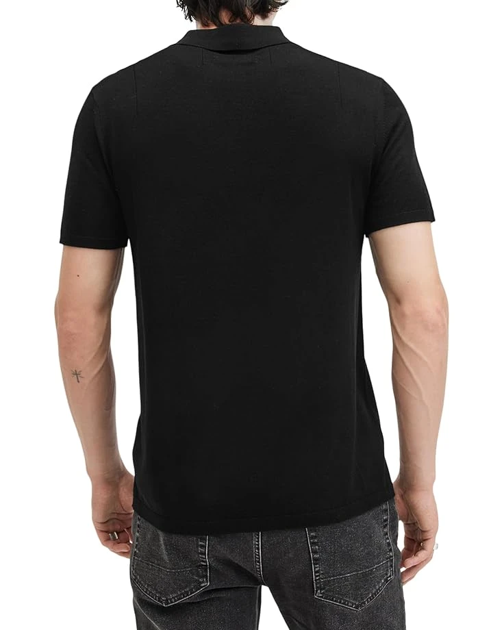 AllSaints Mode Merino Short Sleeve Polo | Shirts & Tops 4 AllSaints Mode Merino Short Sleeve Polo | Shirts & Tops - Image 2