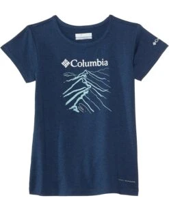 Columbia Kids Tech Trail Short Sleeve Graphic Shirt (Little Kid/Big Kid) | Shirts & Tops