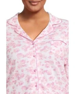 Karen Neuburger Plus Size Rose Gardens Notch Collar Girlfriend Pajama Set | Sleepwear -Shoe Vogue Shop 71CoSxpfhUL. AC SR736920
