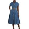 Lauren Ralph Lauren Erlaina-Short Sleeve-Day Dress | Dresses