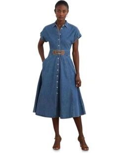 Lauren Ralph Lauren Erlaina-Short Sleeve-Day Dress | Dresses