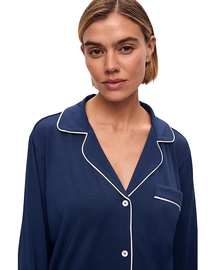 Eberjey Gisele Long Sleeve Top & Short PJ Set | Sleepwear 6 Eberjey Gisele Long Sleeve Top & Short PJ Set | Sleepwear - Image 4