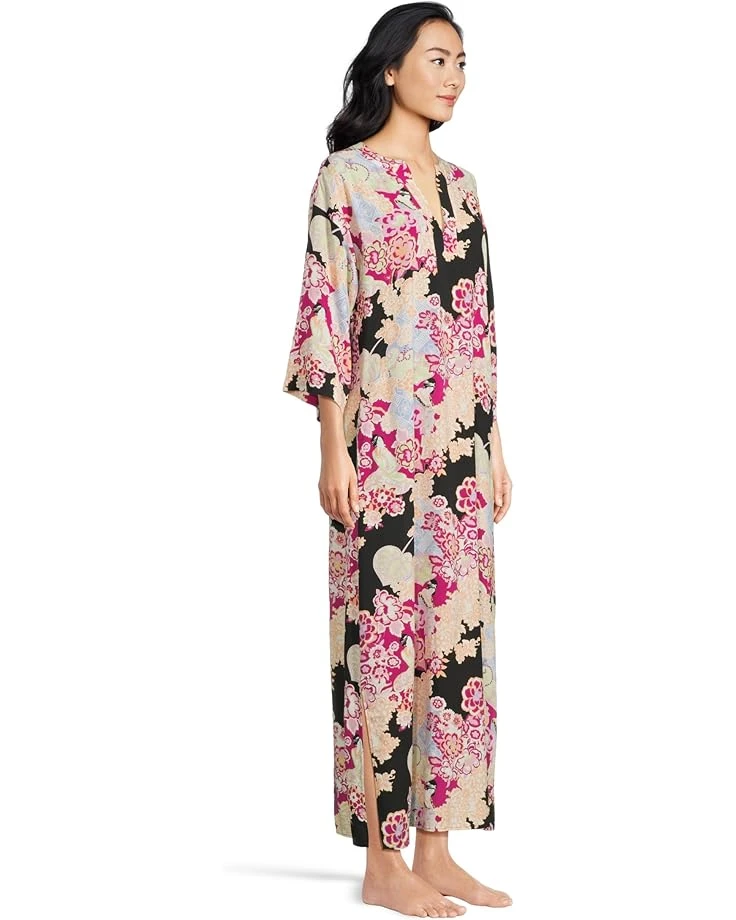 N by Natori Geisha Garden Caftan Length 52" | Sleepwear 4 N by Natori Geisha Garden Caftan Length 52" | Sleepwear - Image 2