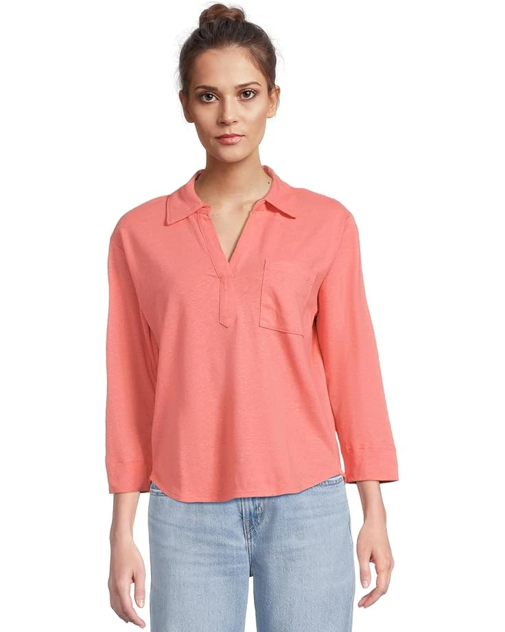 L.L.Bean Cotton Linen Tee Splitneck | Shirts & Tops 8 L.L.Bean Cotton Linen Tee Splitneck | Shirts & Tops - Image 6