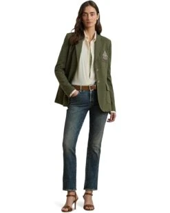 Lauren Ralph Lauren Mid-Rise Straight Ankle Jeans 9 Lauren Ralph Lauren Mid-Rise Straight Ankle Jeans -Shoe Vogue Shop 71Dh0oqjnvL. AC SR736920