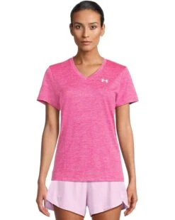 Under Armour Tech Short Sleeve V-Neck Twist | Shirts & Tops -Shoe Vogue Shop 71DiUqyW8ML. AC SR736920