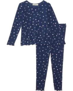Barefoot Dreams Kids Soft Ribbed Toddler Set(Toddler) | Sleepwear -Shoe Vogue Shop 71EAJ 1vfAL. AC SR736920