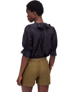 Madewell Utility E Back Shorts - 100% Linen -Shoe Vogue Shop 71EBoYRrg7L. AC SR736920