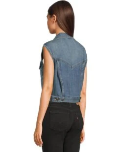 Levi's® Premium Shrunken 90s Vest | Coats & Outerwear -Shoe Vogue Shop 71EK2Y4lrkL. AC SR736920