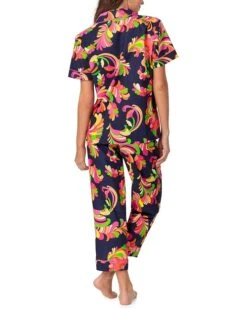 Bedhead PJs Short Sleeve Cotton Woven Cropped Pajama Set | Sleepwear -Shoe Vogue Shop 71Ek6KrbnML. AC SR736920