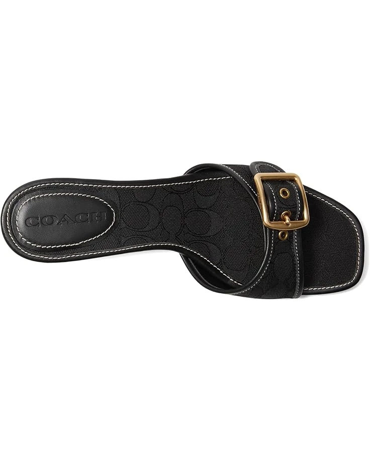 COACH Margot Sandals In Signature Textile Jacquard | Heels 4 COACH Margot Sandals In Signature Textile Jacquard | Heels - Image 2